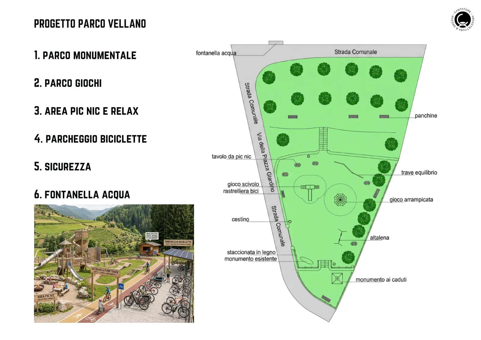 Progetto Parco Vellano — Masterplan